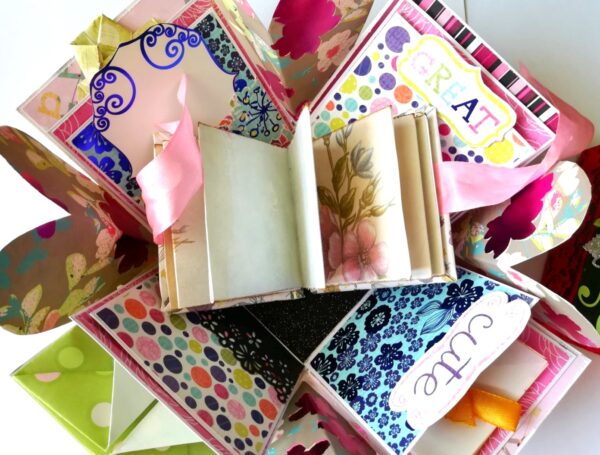 Love and Birthday Explosion Box With Mini Book Album image Love and Birthday Explosion Box With Mini Book Album image