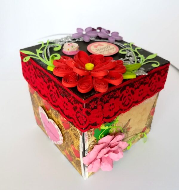Love and Birthday Explosion Box With Mini Book Album image Love and Birthday Explosion Box With Mini Book Album image