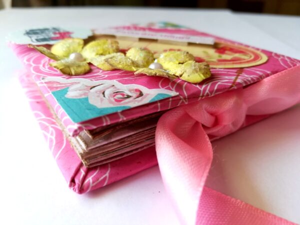 Pocket Mini Handmade Paper Book image Pocket Mini Handmade Paper Book image