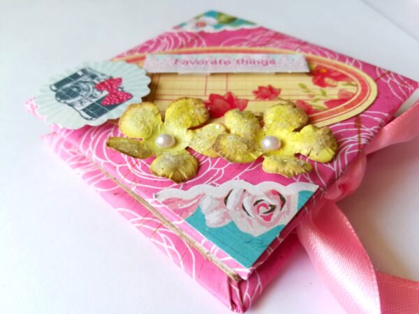 Pocket Mini Handmade Paper Book image Pocket Mini Handmade Paper Book image