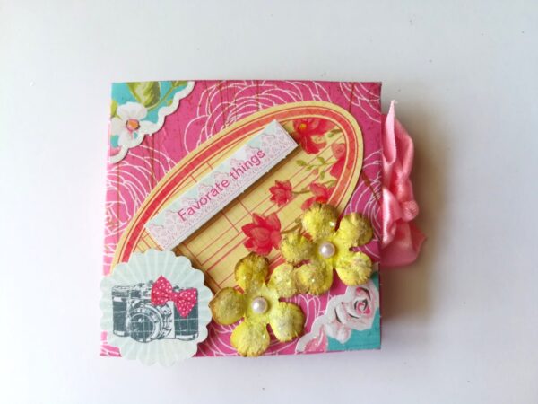 Pocket Mini Handmade Paper Book image Pocket Mini Handmade Paper Book image