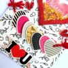 Valentine Hearty Shaker Handmade Greeting Card image Valentine Hearty Shaker Handmade Greeting Card image