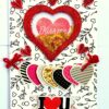 Valentine Hearty Shaker Handmade Greeting Card image Valentine Hearty Shaker Handmade Greeting Card image