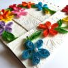 Multicolor Flowers Mini Scrapbook Greeting Card image Multicolor Flowers Mini Scrapbook Greeting Card image