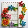 Multicolor Flowers Mini Scrapbook Greeting Card image Multicolor Flowers Mini Scrapbook Greeting Card image