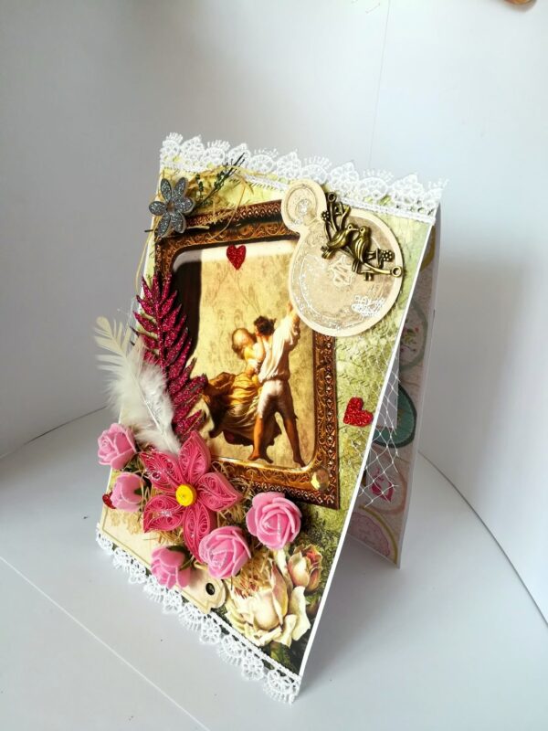 Love Couple Twist and Pop up Greeting Card image