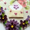 Purple Quilled Flowers Greeting Card image Purple Quilled Flowers Greeting Card image