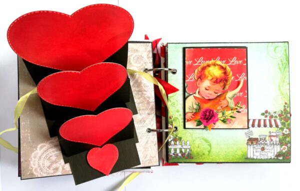 Valentine Together Forever Handmade Love Scrapbook image Valentine Together Forever Handmade Love Scrapbook image