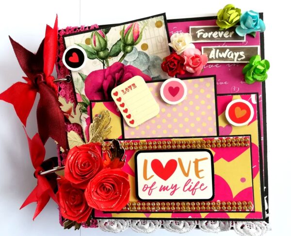 Valentine Together Forever Handmade Love Scrapbook image Valentine Together Forever Handmade Love Scrapbook image
