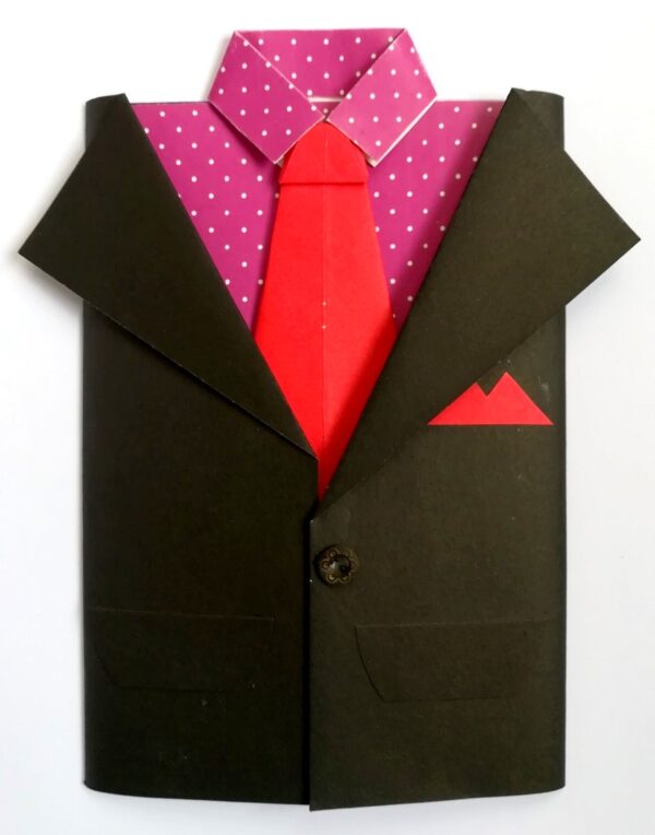 Suit Themed Male Handmade Greeting Card image Suit Themed Male Handmade Greeting Card image