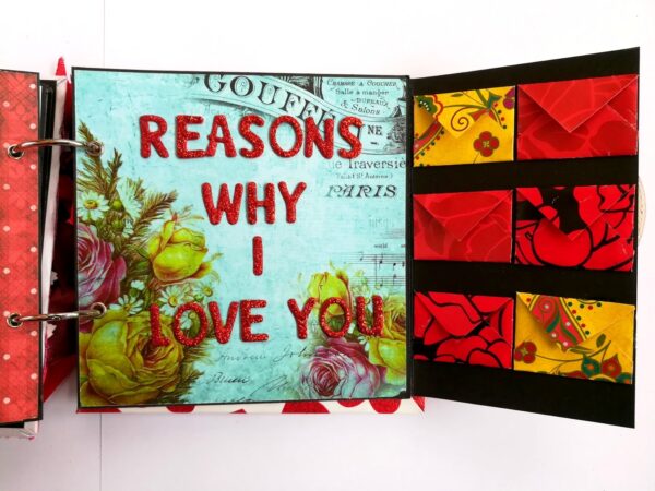 Valentine Together Forever Handmade Love Scrapbook image Valentine Together Forever Handmade Love Scrapbook image