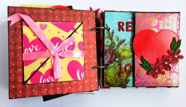 Valentine Together Forever Handmade Love Scrapbook image Valentine Together Forever Handmade Love Scrapbook image
