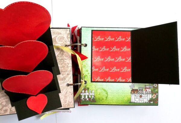 Valentine Together Forever Handmade Love Scrapbook image Valentine Together Forever Handmade Love Scrapbook image