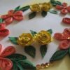 Orange Combi Flowers On Yellow Base Greeting Card image Orange Combi Flowers On Yellow Base Greeting Card image