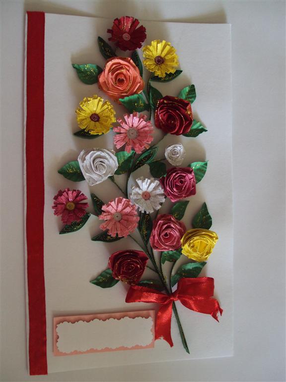 Beautiful Big Bouquet Of Flowers Greeting Card image Beautiful Big Bouquet Of Flowers Greeting Card image