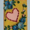 Blue Flowers In Yellow Base & Heart Greeting Card image Blue Flowers In Yellow Base & Heart Greeting Card image