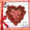 Beautiful Red Roses Heart for Love Greeting Card image Beautiful Red Roses Heart for Love Greeting Card image