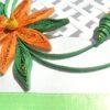 Beautiful Crossed Window With Orange Flowers Greeting Card image Beautiful Crossed Window With Orange Flowers Greeting Card image