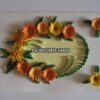 Yellow Flowers In Semicircle Greeting Card image Yellow Flowers In Semicircle Greeting Card image
