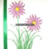 Beautiful Purple Flowers With Paper Lace Greeting Card image Beautiful Purple Flowers With Paper Lace Greeting Card image