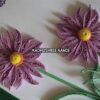 Beautiful Purple Flowers With Paper Lace Greeting Card image Beautiful Purple Flowers With Paper Lace Greeting Card image