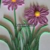 Beautiful Purple Flowers With Paper Lace Greeting Card image Beautiful Purple Flowers With Paper Lace Greeting Card image