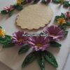 Purple Flowers With Small Yellow Flowers Greeting Card image Purple Flowers With Small Yellow Flowers Greeting Card image