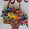Special Glittery Flower Basket Gold & Purple Greeting Card image Special Glittery Flower Basket Gold & Purple Greeting Card image