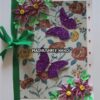 Printed Base With Glitter Butterflies & Flowers Greeting Card image Printed Base With Glitter Butterflies & Flowers Greeting Card image
