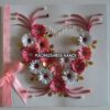 Special Pink Flowers With Ribbon Greeting Card image Special Pink Flowers With Ribbon Greeting Card image
