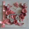 Pink Flowers In Heart With Roses Greeting Card image Pink Flowers In Heart With Roses Greeting Card image
