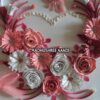 Pink Flowers In Heart With Roses Greeting Card image Pink Flowers In Heart With Roses Greeting Card image