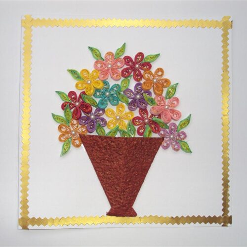 Flower Tub Greeting Card image