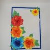 Beautiful Big Flowers with Doily Greeting Card image Beautiful Big Flowers with Doily Greeting Card image