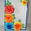 Beautiful Big Flowers with Doily Greeting Card image Beautiful Big Flowers with Doily Greeting Card image