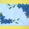 Awesum Shaded Blue Flowers Corner Greeting Card image Awesum Shaded Blue Flowers Corner Greeting Card image