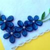 Awesum Shaded Blue Flowers Corner Greeting Card image Awesum Shaded Blue Flowers Corner Greeting Card image