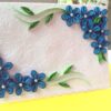 Awesum Shaded Blue Flowers Corner Greeting Card image Awesum Shaded Blue Flowers Corner Greeting Card image