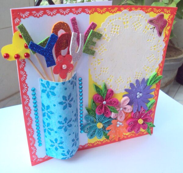 Sparkling Modern Colorful Greeting Card image Sparkling Modern Colorful Greeting Card image