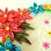 Multicolor Flowers Corner Handmade Greeting Card image Multicolor Flowers Corner Handmade Greeting Card image