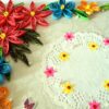 Multicolor Flowers Corner Handmade Greeting Card image Multicolor Flowers Corner Handmade Greeting Card image