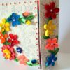 Multicolor Flowers Mini Scrapbook Greeting Card image Multicolor Flowers Mini Scrapbook Greeting Card image