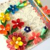 Multicolor Flowers Mini Scrapbook Greeting Card image Multicolor Flowers Mini Scrapbook Greeting Card image