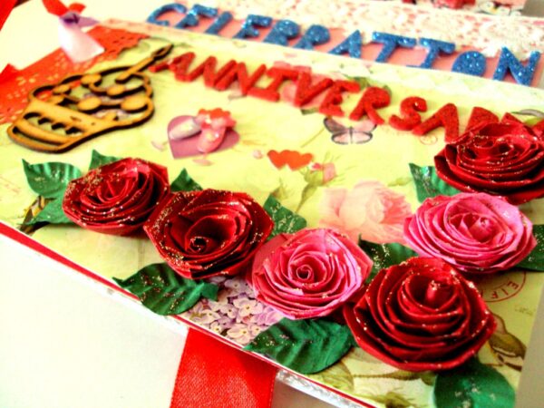 Happy Anniversary Cake Shaped Album image Happy Anniversary Cake Shaped Album image