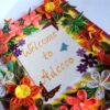 Orange and Yellow Themed All Corners Quilled Greeting Card image Orange and Yellow Themed All Corners Quilled Greeting Card image