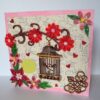 Love Themed Bird Cage Mini Scrapbook Greeting Card image Love Themed Bird Cage Mini Scrapbook Greeting Card image