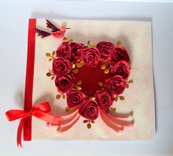 All Roses In Heart Greeting Card image All Roses In Heart Greeting Card image