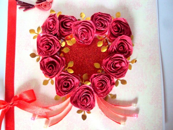 All Roses In Heart Greeting Card image All Roses In Heart Greeting Card image