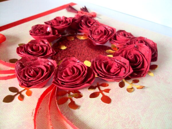 All Roses In Heart Greeting Card image All Roses In Heart Greeting Card image