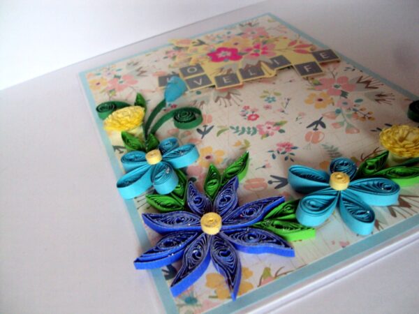 Love Life Quilled Greeting Card image Love Life Quilled Greeting Card image